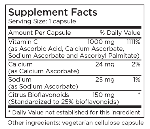 Buffered Vitamin C 90 Capsules by Metabolic Maintenance