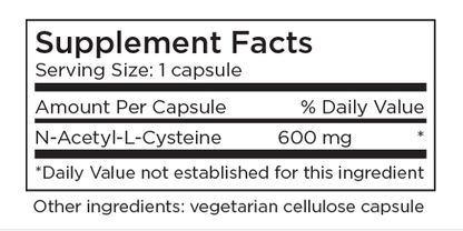 NAC 60 Capsules by Metabolic Maintenance