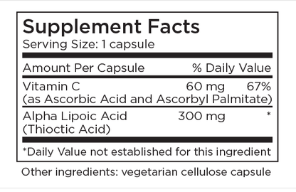 Alpha Lipoic Acid 90 Capsules by Metabolic Maintenance
