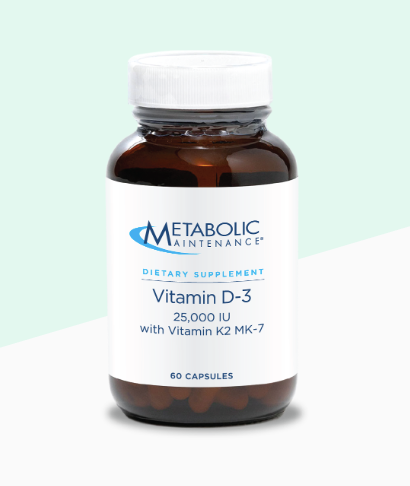 Vitamin D-3 25,000 IU 60 Capsules by Metabolic Maintenance