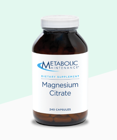 Magnesium Citrate 240 Capsules by Metabolic Maintenance