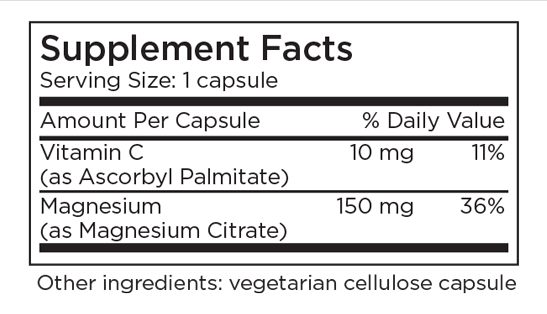 Magnesium Citrate 240 Capsules by Metabolic Maintenance