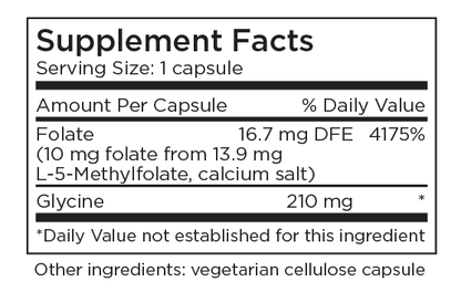 L-Methylfolate 10 mg 90 Capsules by Metabolic Maintenance