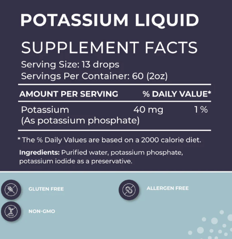 Liquid Potassium Supplement by BodyBio