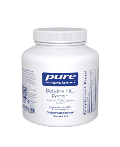 Betaine HCl Pepsin 250ct  by Pure Encapsulations