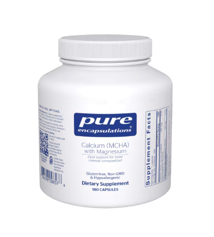 Calcium (MCHA) with Magnesium 180's  by Pure Encapsulations