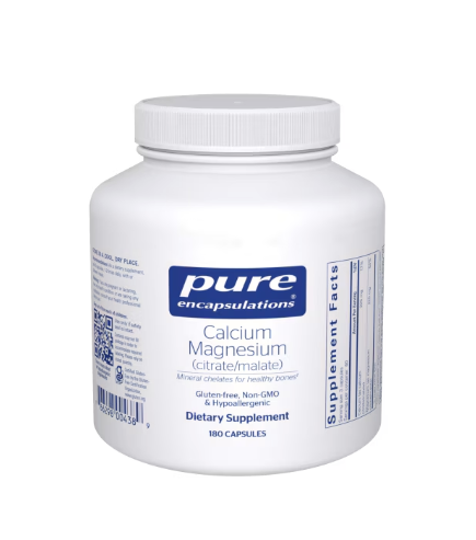 Calcium Magnesium (citrate/malate) 180's  by Pure Encapsulations