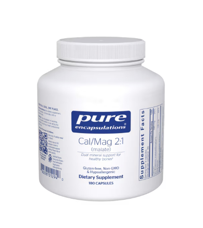 Calcium Magnesium (malate) 2:1 180's  by Pure Encapsulations