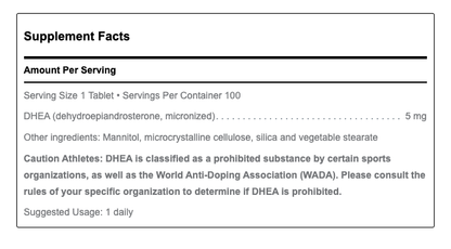 DHEA 5mg Dissolvable Tablets by Douglas Labs