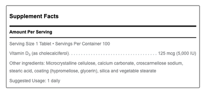 Vitamin D 125 mcg (5,000 IU) by Douglas Labs