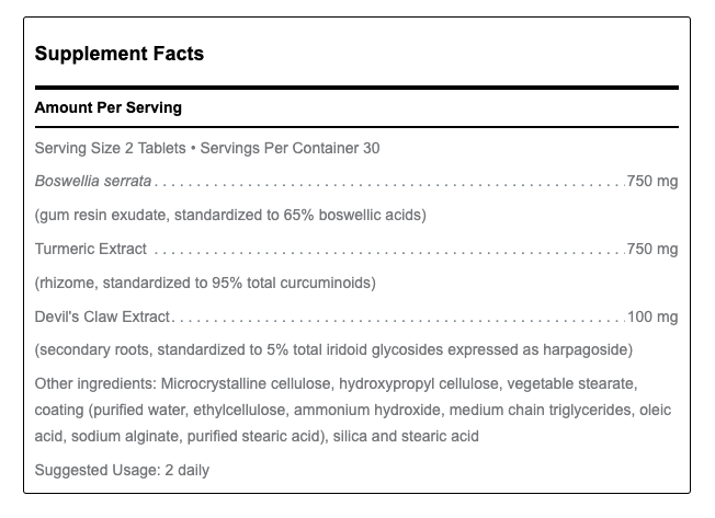 Boswellia Turmeric Complex by Douglas Labs