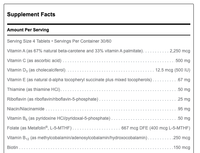 Ultra Preventive X (Tablets) by Douglas Labs