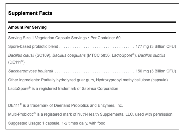 Multi-Probiotic Spore + SBC by Douglas Labs