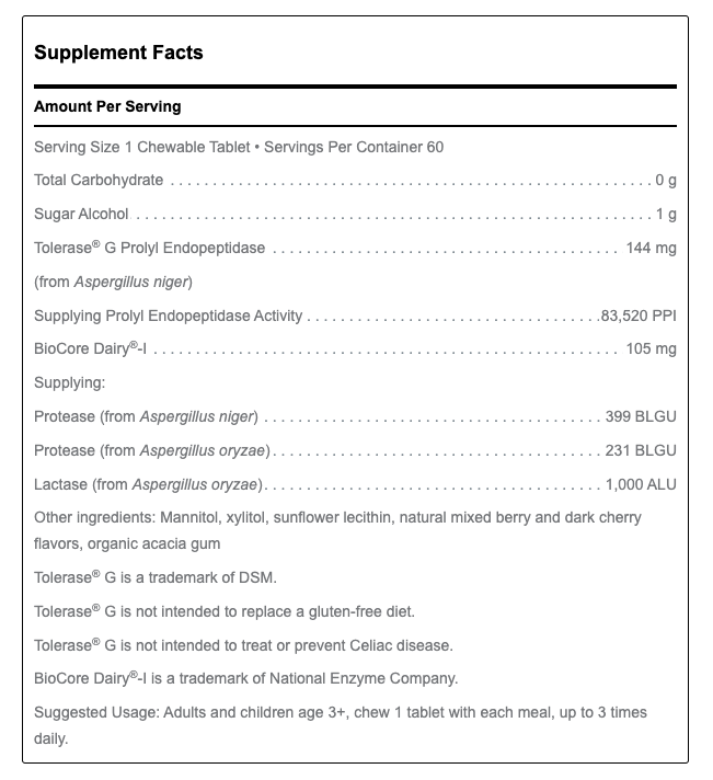 Gluten-Dairy Ultra Enzyme by Douglas Labs