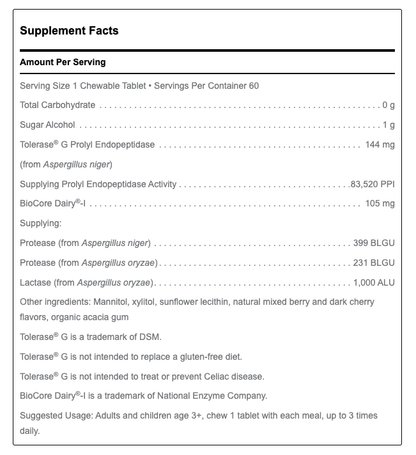 Gluten-Dairy Ultra Enzyme by Douglas Labs