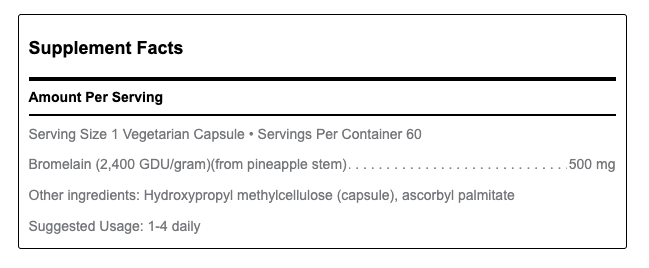 Bromelain by Douglas Labs