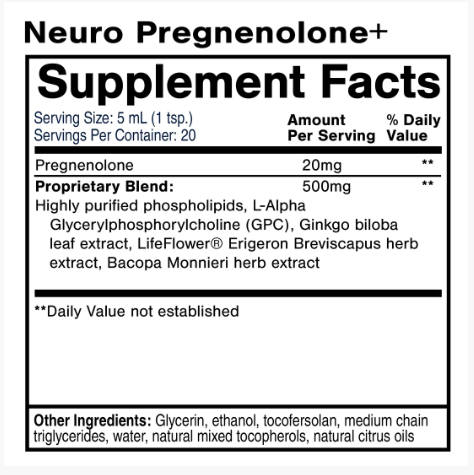 Neuro Pregnenolone+ by Quicksilver Scientific