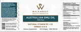Walkabout Emu Oil Capsules 100ct