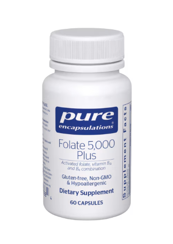 Folate 5000 Plus 60's By Pure Encapsulations