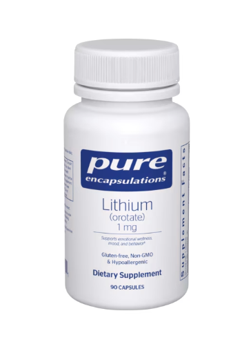 Lithium (orotate) 1 mg  by Pure Encapsulations
