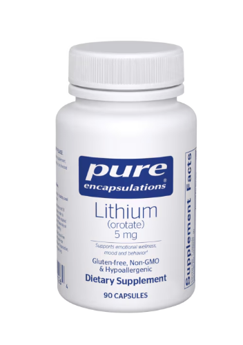 Lithium (orotate) 5 mg by Pure Encapsulations