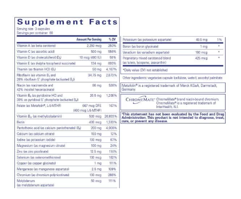 Nutrient 950 without Iron by Pure Encapsulations