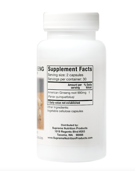 American Ginseng by Supreme Nutrition