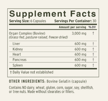 Pastured Organ Complex by Enviromedica