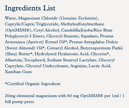 Magnesium Lotion Ultra with MSM by Enviromedica