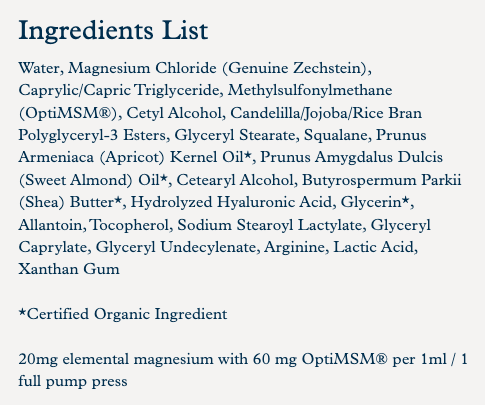 Magnesium Lotion Ultra with MSM by Enviromedica