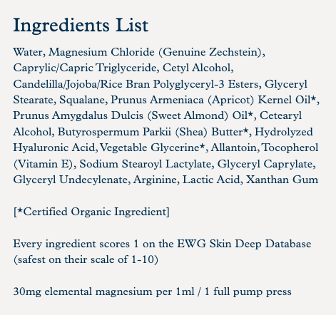 Magnesium Lotion by Enviromedica