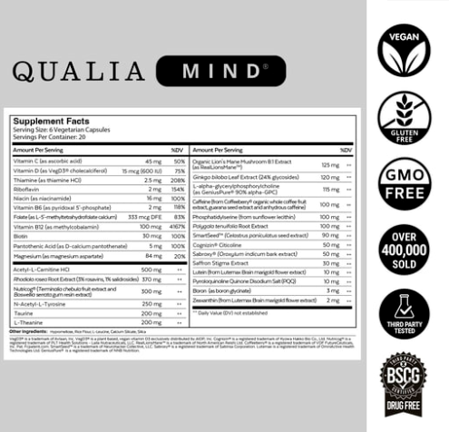 Qualia Mind 90ct by Qualia Life Sciences