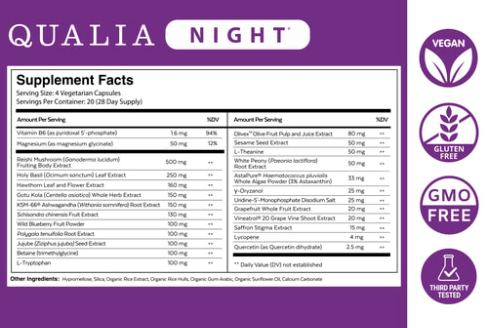 Qualia Night 60ct by Qualia Life Sciences
