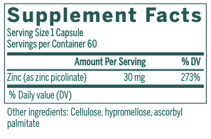 Zinc Picolinate Formula by Genestra