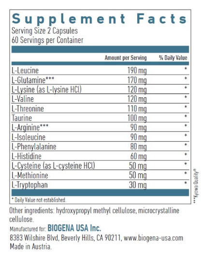 Amino Acid Formula B-MAP 12 by Biogena