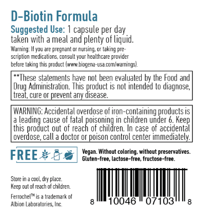 D-Biotin Formula by Biogena