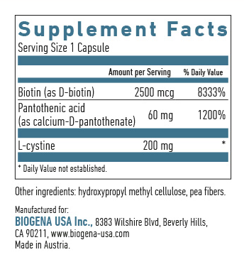 Nourishing Hair Formula by Biogena