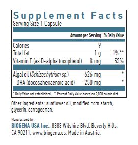 Omega 3 DHA Vegan by Biogena
