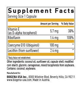 Ubiquinol CoQ10 100 mg Vegan GOLD by Biogena