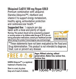 Ubiquinol CoQ10 100 mg Vegan GOLD by Biogena