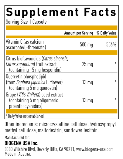 Vitamin C 500 buffered GOLD by Biogena