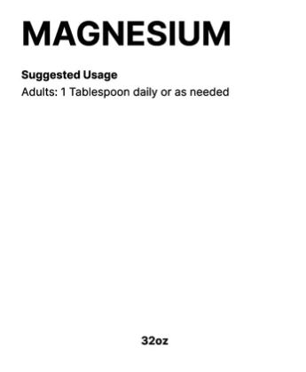 Magnesium 32oz by Mini Minerals