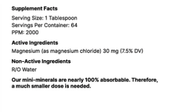 Magnesium 32oz by Mini Minerals