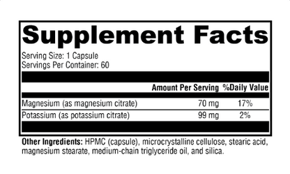 K-Mg Citrate 60 Capsules by Xymogen