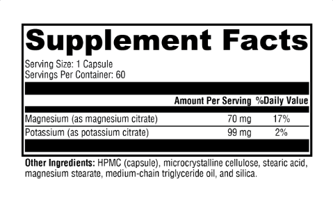 K-Mg Citrate 60 Capsules by Xymogen
