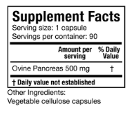 Grass Fed Sheep Pancreas by Supreme Nutrition