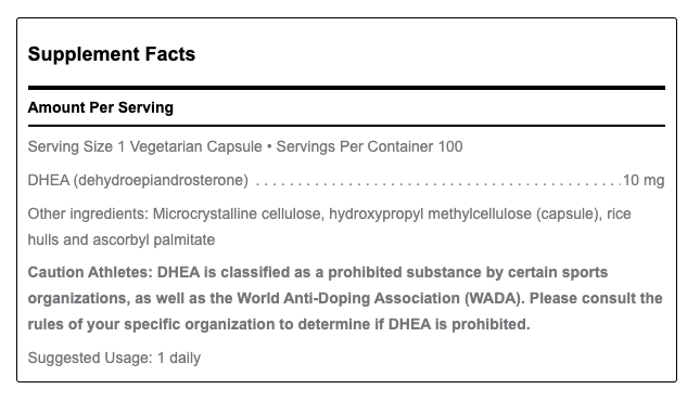 DHEA 10 mg (Micronized) by Douglas Labs
