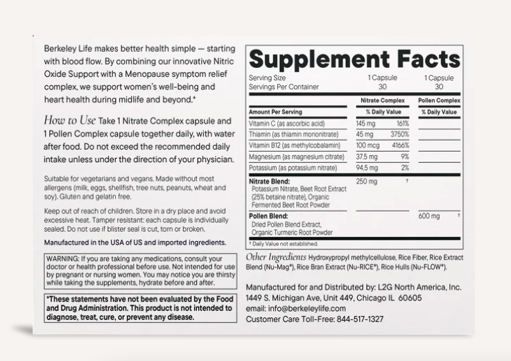 Menopause & Heart Health Support by Berkeley Life