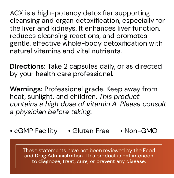ACX-Vitamin Detox by Systemic Formulas