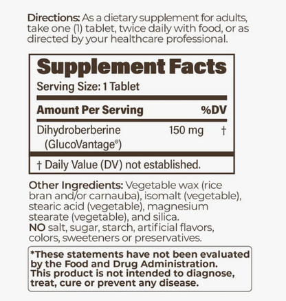 Dihydroberberine SR 150mg by EndurPro